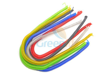 El cable en espiral de encargo de acero del alambre colorido sin la colocación de extremo extiende 8 metros