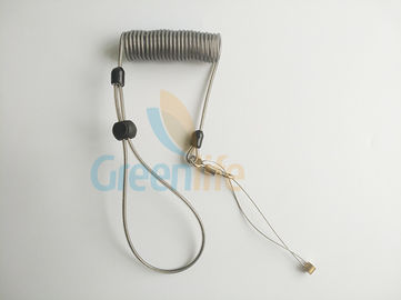 Base clara del alambre del tenedor del cordón del espiral de la caña de pescar de la protección con el lazo de la muñeca
