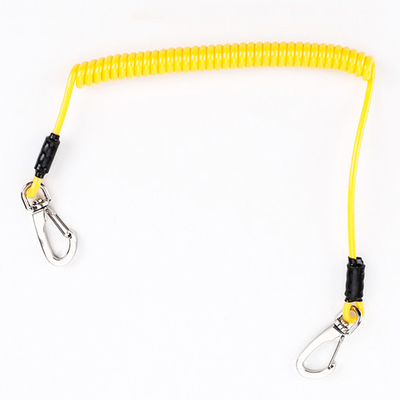 Bobina Lanyard Plastic Hook String Loop del alambre del color de Pantone con dos extremos