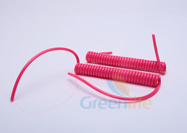 diseño que gira sobre un eje contraído el 10CM de acero de la longitud del cable de la bobina de la primavera del cordón de la PU del diámetro de los 4MM