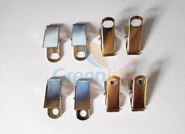 Los clips de dogo superficiales lisos del metal modificaron al peso ligero para requisitos particulares niquelado