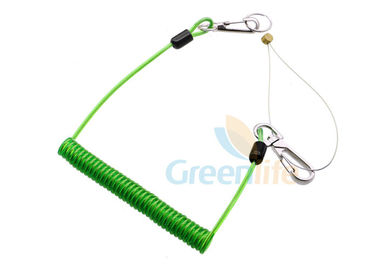 La PU del acollador de la herramienta de la bobina del verde de la alta seguridad cubrió longitud modificada para requisitos particulares herramienta del cable