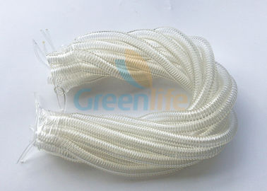 La seguridad en espiral elástica de la cuerda del acollador del cable retractable claro de la seguridad alinea longitud de encargo