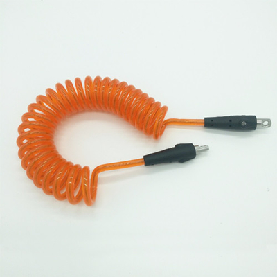 Acollador anaranjado el 1.5M de la herramienta de la bobina contraído de largo para el andamio de la seguridad